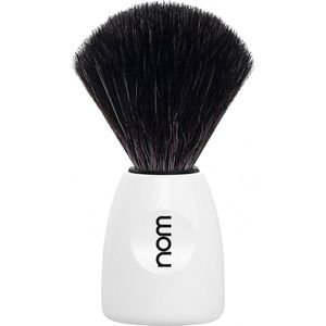 NOM LASSE Scheerkwast wit, Black Fibre