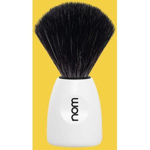 NOM LASSE Scheerkwast wit, Black Fibre
