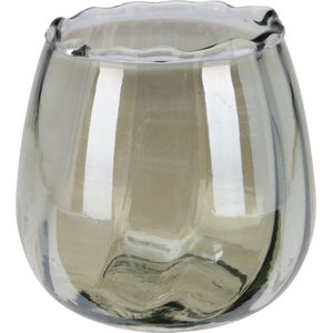 Theelichthouder - Groen - 8x8 cm - Nampook