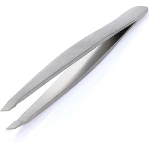Rojafit Professionele Pincet schuin 9,5 cm - RVS - Lichtgewicht