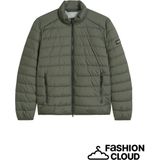 Regular fit gewatteerd jack van waterafstotend materiaal