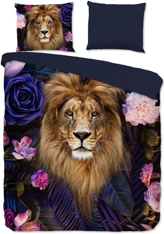 Dekbedovertrek Yuna - Meerkleurig - Microvezel - Dessin: Bloemen, Dieren, Natuur