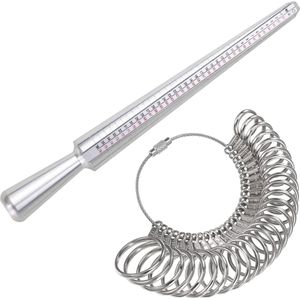 Ringmeter - Ringmaat meter voor elke Ringmaat - Ring sizer EarKings