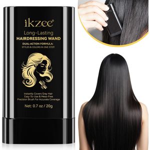 Uitgroei Haar Stick (Zwart) - Haarmascara - Poeder – Uitgroeispray – Haarvezels – haarverf - Haarpoeder