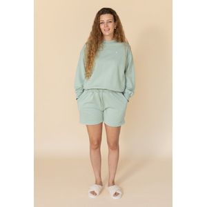 Dames Joggingpak Luxe - Turquoise - Maat M - Lounge We Are