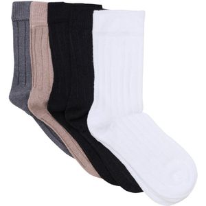 Minymo Kinder Socke Ankle Sock Rib (5-Pack) 6166 Black-35-38
