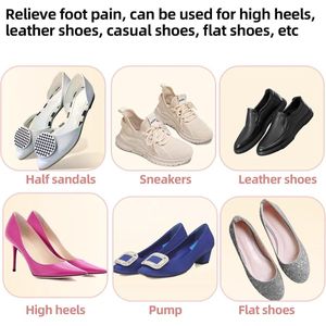 Thelau - Optimized title8 stuks Hakken Binnenzool Kussen Antislip Pad - Mannen en Vrouwen Hiel Beschermers - Gebruikt op Schoenen.