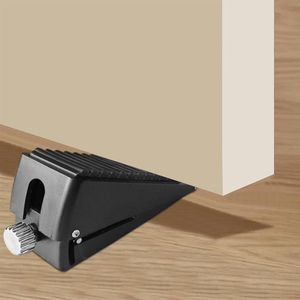 Nordivar - Wigvormige deurstopper voor deurspleten van 1,5 - 6,5 cm, in hoogte verstelbaar, rubber, antislip