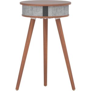 Doppler Barista 3-in-1 Bluetooth Luidspreker, Salontafel & Draadloos Opladen – Houten Ontwerp –Donker Koffie
