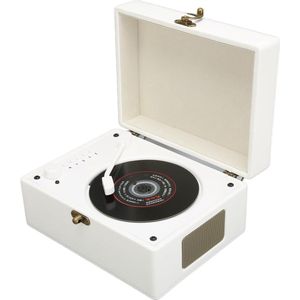 Cd-speler met Afstandsbediening - Stereogeluid Nauwkeurige Pick-upkop - Veelzijdig Gebruik - Thuis Kinderen Volwassenen - Imitatieleer Zwart (Wit) .