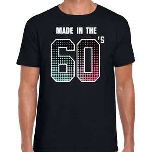 Sixties feest t-shirt / shirt made in the 60s - zwart - voor heren -  60s feest shirts / verjaardags shirts / outfit / 60 jaar XL
