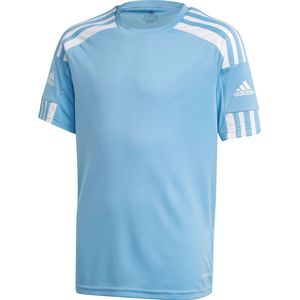 Adidas Squadra 21 Shirt Korte Mouw Kinderen - Hemelsblauw / Wit | Maat: 176