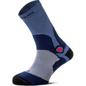 Enforma Mont Blanc Trekking Wandelsokken – Lichtgewicht & Sneldrogend – Antibacterieel – Ademend – Outdoor & Hiking - Blauw combi - S (36-38)
