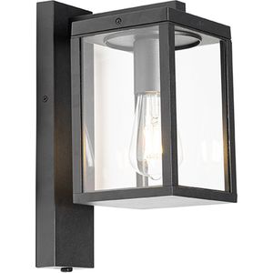 QAZQA charlois - Industriele Buitenlamp voor buiten - 1 lichts - D 21.5 cm - Zwart - Industrieel - Buitenverlichting