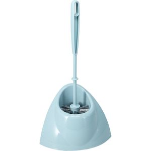 Buemag WC-borstel/toiletborstel - met randreiniger - blauw - kunststof