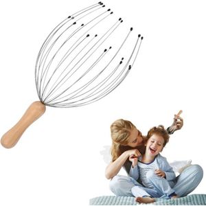 Hoofdmassage Spin - Met 24 klauwen - Massagespin - Hoofdspin - Massage - RVS