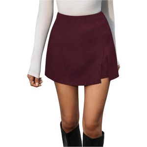 Hoge taille broekrok dames - Elegante zomershort met split