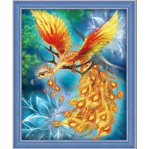 Diamond Painting Firebird / Vuurvogels 40x50 cm vierkane steentjes