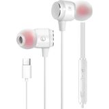 Premes - USB C Oortjes - Wit - In-Ear - Met Draad - Met Microfoon