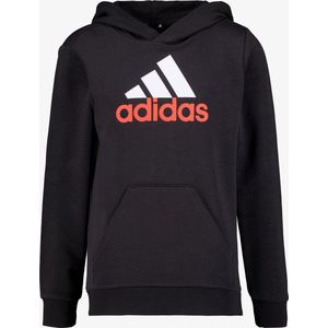 adidas - Essentials Big Logo Hoodie - Zwart Wit - Fleece - Kids