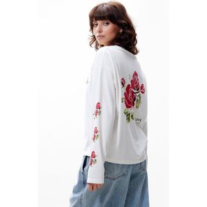 Catwalk Junkie - 2503020403 - Graphic Long Sleeve - Off White