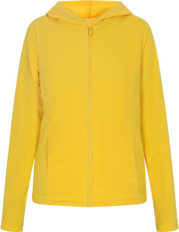 MYMO - Fleece Jas - Geel - Met Capuchon - Lange Mouwen