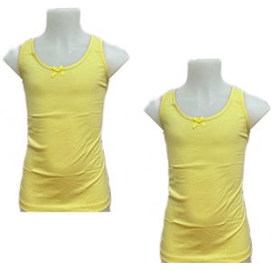 Embrator Meisjes Hemdjes 2-stuks geel maat 140/146