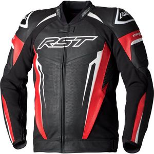 RST Tractech Evo 5 Red Black White Leather Jacket 58 - Maat - Jas