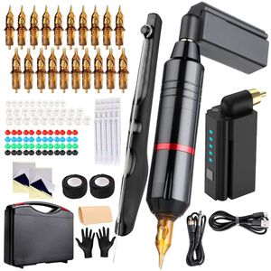 CRLYN® Hoge Kwaliteit Tattoo Machine met Accessoires - Tattoo Machines Draadloos - Tattoo Set