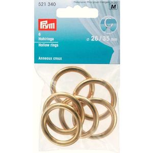 Gordijnringen 26-35 mm Goud - 6 stuks