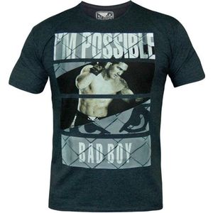 Bad Boy News Vechtsport T Shirts Heather Navy maat L