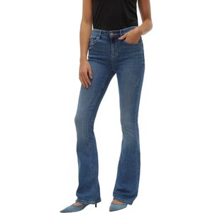 Vero Moda Jeans Vmflash Mr Flared Jeans Li347 Ga No 10302478 Medium Blue Denim Dames Maat - W28 X L30