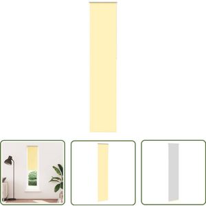 The Living Store Rolgordijn verduisterend 60x230 cm stofbreedte 55,7cm geel - Rolgordijnen - Verduisterend Gordijn - Privacy Gordijn - Lichtregulerend Gordijn - Kamers Decoratie