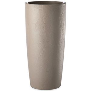 Bloempot - Musa Matte - 25x52 Taupe - Outdoor & Indoor - Stone Look