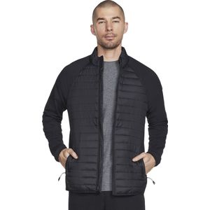Skechers GO Shield Hybrid Jacket JA23-BLK, Mannen, Zwart, Jasje, maat: L