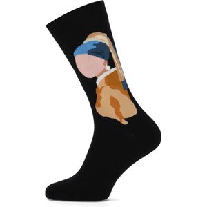 Marcmarcs heren Y2 sokken girl with the pearl zwart