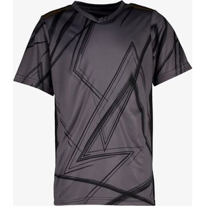 Dutchy Dry kinder voetbal T-shirt zwart grijs - Maat 116