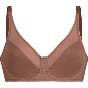 Hunkemöller Dames Lingerie Niet-voorgevormde minimizer beugel bh Nina - Bruin - maat G80