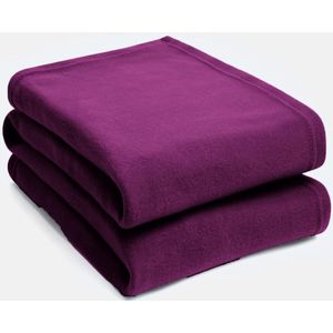 Grote warme polar fleece plaid - Zachte luxe deken voor slaapbank - 120 x 150 cm