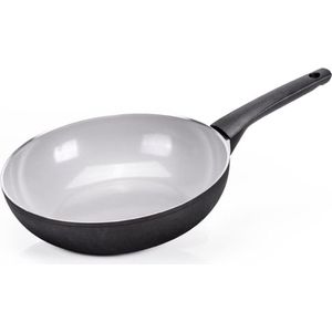 Koekenpan 26 cm met natuurlijke coating voor inductie.