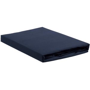 Ambiante Jersey - Hoeslaken - 180x200/210 - Donker Blauw