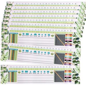 25 Stuks Classroom Naamplaatjes Groen - Klaslokaal Naamplaten - Student Naamplaatjes - Schattig Student Naamplaten - Kleuterschool Naamplaten voor Leraren - Educatieve Benodigdheden