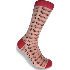 JustSockIt Borsten sokken - Sokken - Leuke sokken - tieten sokken - Cadeau - Cadeau voor mannen - Verjaardag cadeau - vrijgezellenfeest cadeau - Vaderdag cadeau