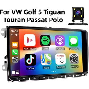 9"" Android 11 Car Radio with CarPlay and GPS Navi for VW Golf 5/Tiguan/Touran/Passat/Polo