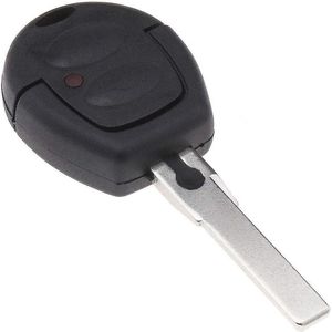 Sleutelhanger met 2 knoppen behuizing compatibel met VW en Seat modellen (ongesneden mes)