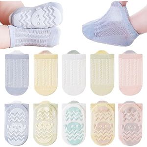 Kinder antislip mesh sokken katoen ademend 5 paar babysokken