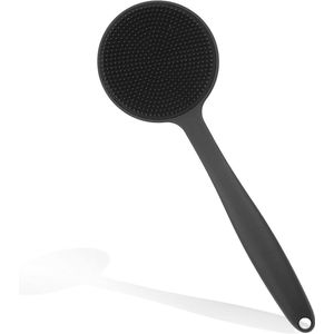 Exfoliërende Siliconen Doucheborstel met Comfortabel Handvat - Lange Rugborstel voor Bad en Douche