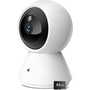 VELTRR® Hondencamera - Huisdiercamera - Babyfoon met Camera en App - Baby Monitor - Full HD - Wit