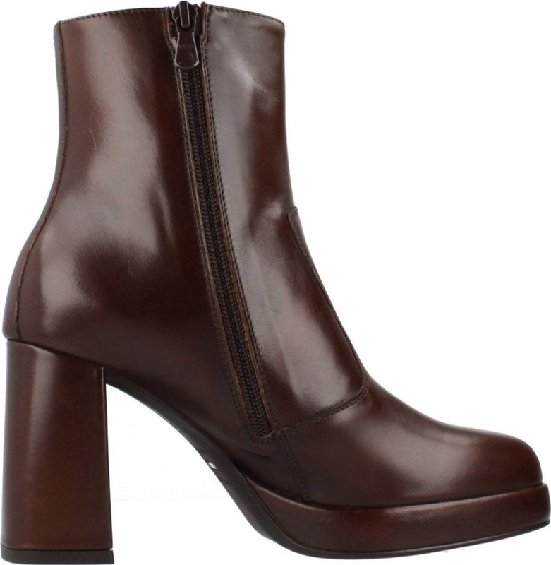 Nerogiardini - Ortona Ferrara - Leren Enkellaarsjes - Beige