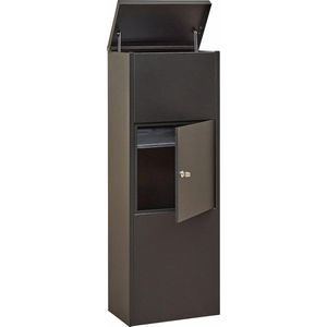 Extra Grote Pakketbrievenbus - Antraciet Roestvrij Staal XXL - Veilig en Modern Ontwerp voor Pakketten